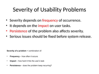 Comprehensive Guide to Usability Evaluation and Heuristic Analysis | PPTX