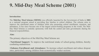 Comprehensive Overview of India's Skill India Mission and Mid-Day Meal ...
