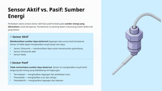 Sensor Pasif Pemahaman Lengkap Sensor dan Transduser dalam Teknologi Modern | PPTX