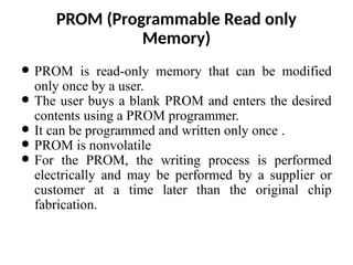 Semiconductor Memory _ | PPTX