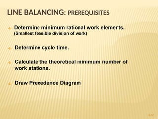Line Balancing Project Examples Line Balancing in Production & Assemblyy | PPTX
