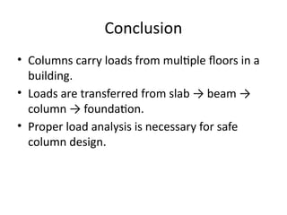 Column Load Analysis Comprehensive Load Analysis for Axially Loaded Columns in Multistorey ...