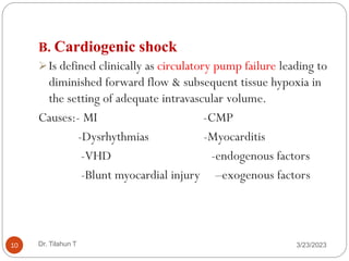Setting Shock 3. shock management types of shock how to manage shock | PDF