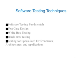 Comprehensive Software Testing Techniques and Strategies for Quality ...