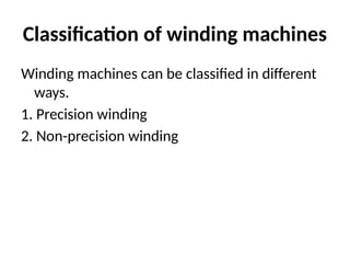 Winding Machine Types Comprehensive Guide to Yarn Winding Processes and Package Stability in ...