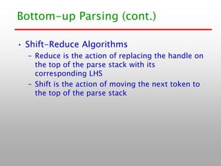 Comprehensive Guide to Parsing Techniques in Programming Languages | PDF