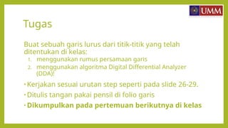 Comprehensive Guide to Line Equations and Digital Differential Analyzer ...