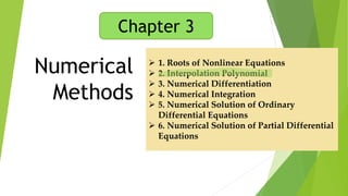 Comprehensive Guide to Interpolation Polynomials in Numerical Methods | PDF