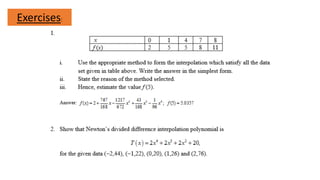 Comprehensive Guide to Interpolation Polynomials in Numerical Methods | PDF