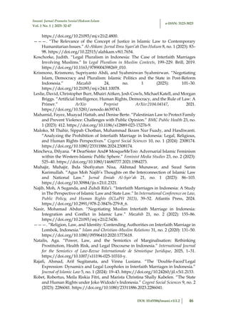 Political Analysis of Islamic Law on Interfaith Marriage Regulation in ...