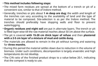 Indore Pit Method Comprehensive Guide to Composting: Environmental Factors and Methods | PPTX