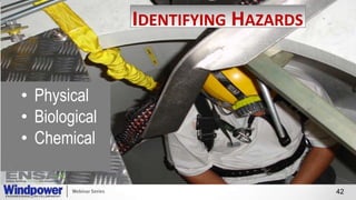 IDENTIFYING HAZARDS
• Physical
• Biological
• Chemical
42
 
