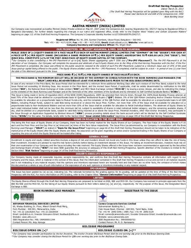 Red herring hk ipo