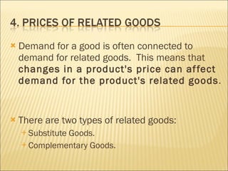 Related Goods 3.2 changes in demand | PPT