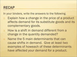 3.2 changes in demand | PPT