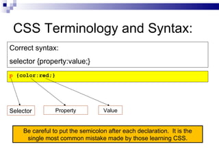 3.2 introduction to css | PPT