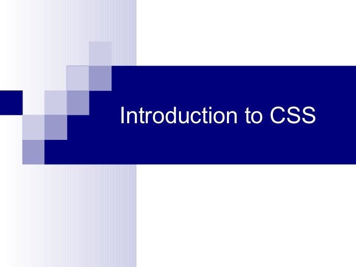 3.2 introduction to css