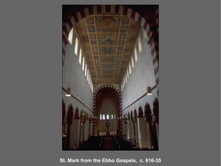 St. Mark from the Ebbo Gospels, c. 816-35
 