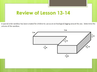 Review of Lesson 13-14
 