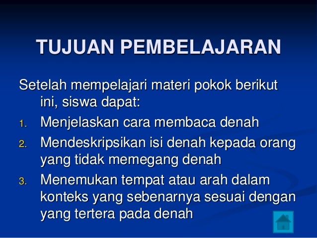 Membaca denah kls 8 smt 1