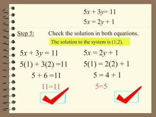3 2 Solving Systems Of Equations Elimination Method 3 2 Solving Systems Of Equations Elimination Method