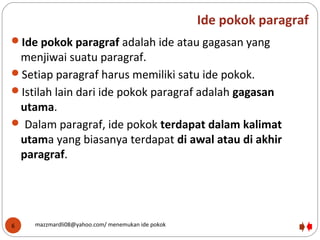 3 3 1 Menemukan Ide Pokok