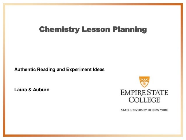 Chemistry Lesson Planning