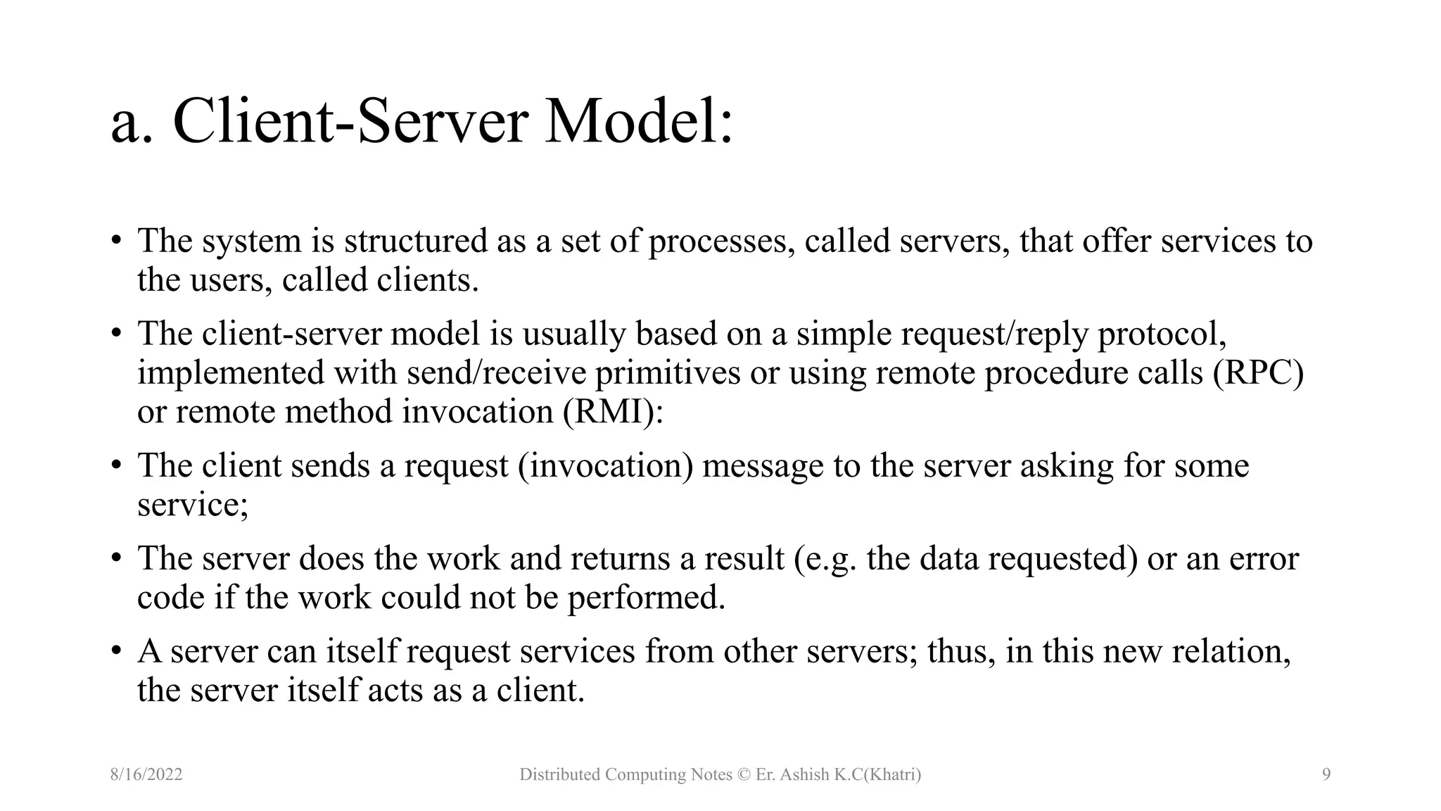 Models of Distributed System | PPTX