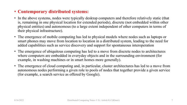 Models of Distributed System | PPTX