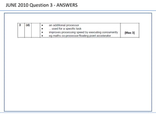 JUNE 2010 Question 3 - ANSWERS
 