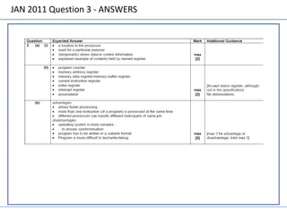 JAN 2011 Question 3 - ANSWERS
 
