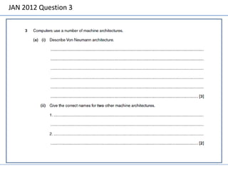 JAN 2012 Question 3
 