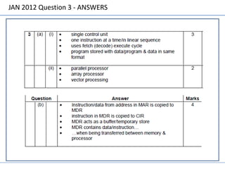 JAN 2012 Question 3 - ANSWERS
 