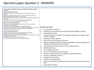 Specimen paper Question 3 - ANSWERS
 