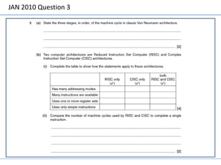 JAN 2010 Question 3
 