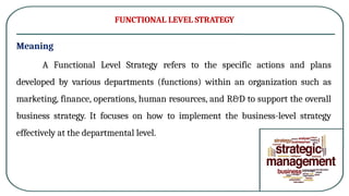 Comprehensive Guide to Functional Level Strategy in Strategic ...
