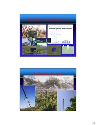 Sumidero-impulsor de aire

            Sumidero Invertido Selectivo (SIS)




                                             WOB-41




   Aplicación de agua




                                             WOB-42




                                                      21
 