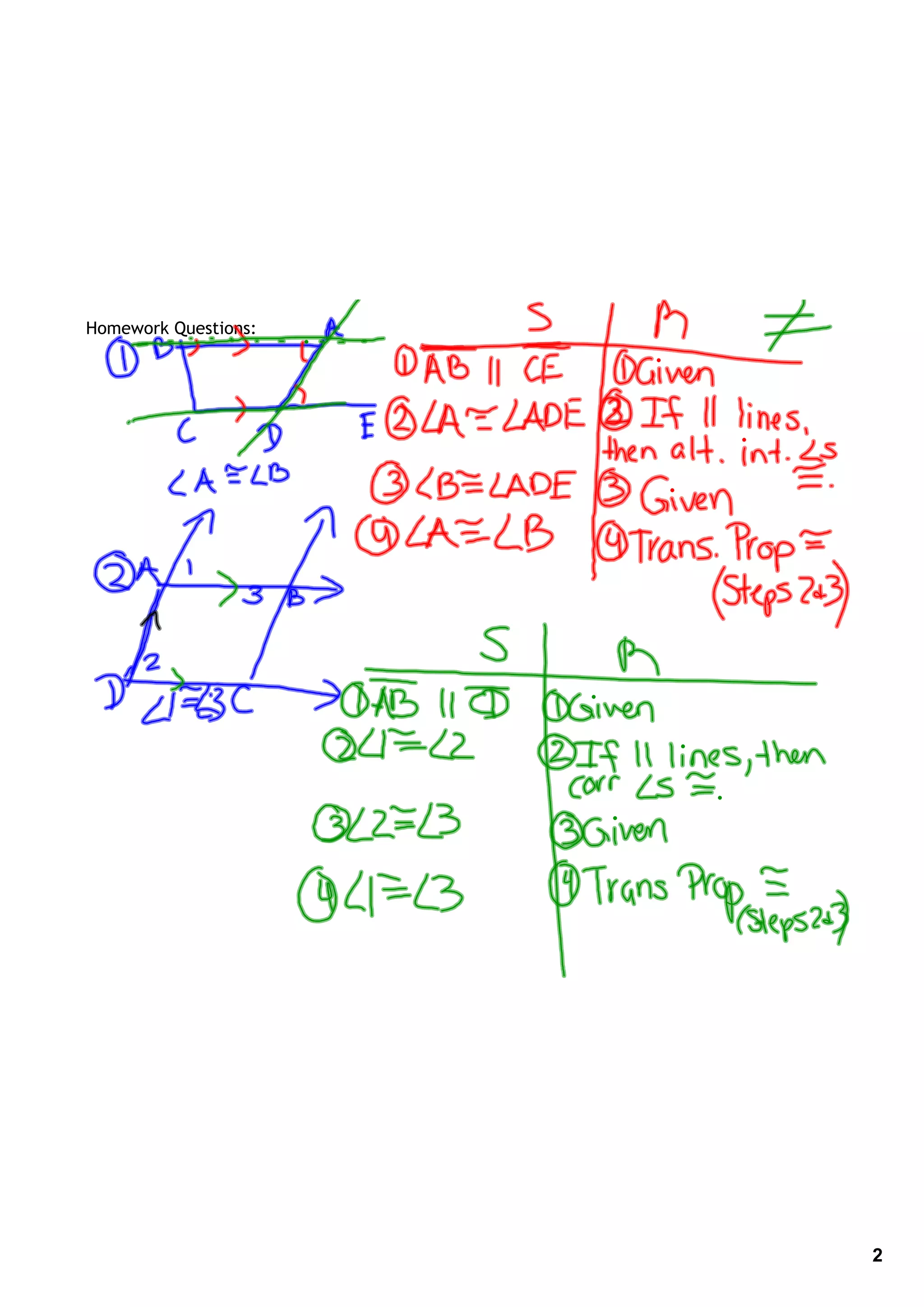Homework Questions:
2