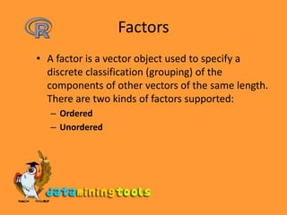 R Datatypes | PPTX
