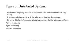Types of Distributed System | PPTX