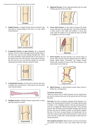 Sports injury - Fractures | PDF
