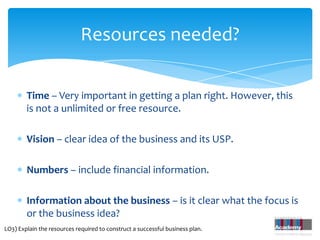 3.4   developing business plans - moodle