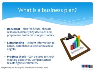 3.4   developing business plans - moodle