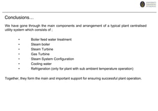 For road used by all types of vehicles at all times, they should be surfaced and main two-way road should be at least 20ft (6.1 m) width with 30 ft (9.3 m) minimum centre line radius to permit the turning of 3-4 axle vehicles.Other useful factors to consider (cont.)  Piping;Overhead pipe network / yard piping which carries process materials and main utilities are normally long and should be sited at or below ground level using racks. In most cases, the power supply and instruments line are carried on the same structure. 