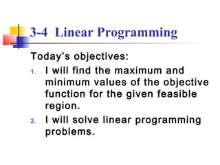 3.4 linear programming | PPT