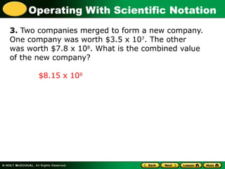 Mastering Operations with Scientific Notation: Addition, Subtraction ...