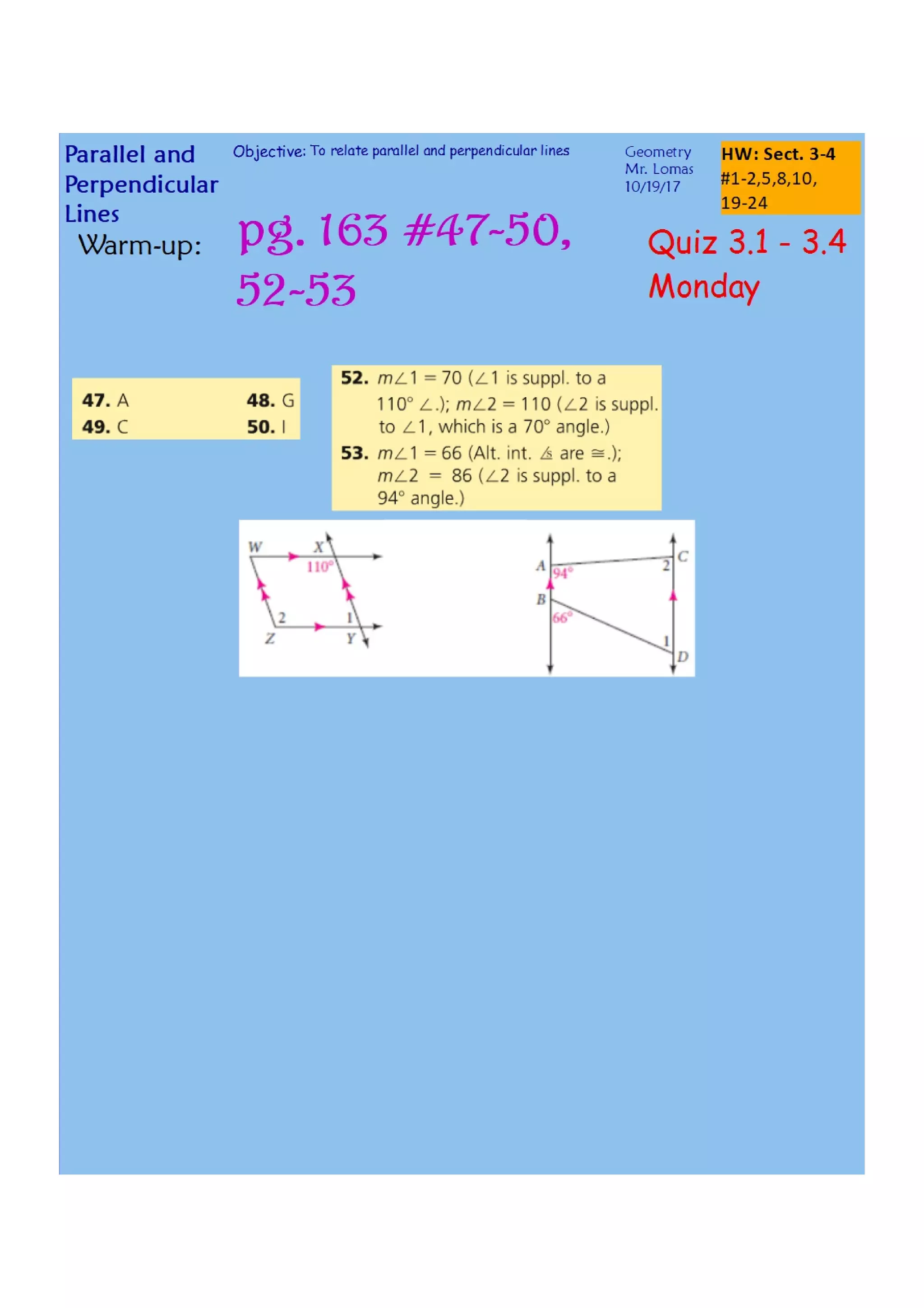 3 4 parallel and perpendicular lines | PDF