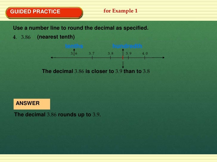 3 4 Rounding Decimals 3 4 Rounding Decimals