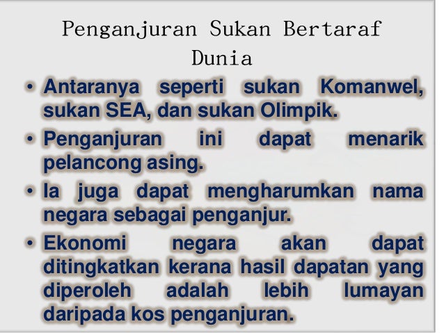 3.4 sukan dan ekonomi