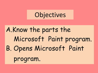 #3 4th ppt gr.1 microsoft paint | PPTX